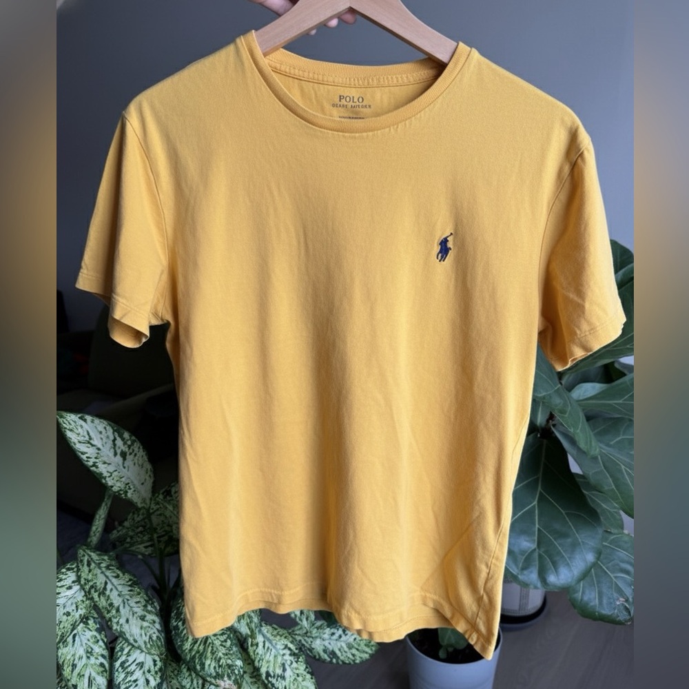 Polo by Ralph Lauren Men's Short Sleeve Yellow Tee